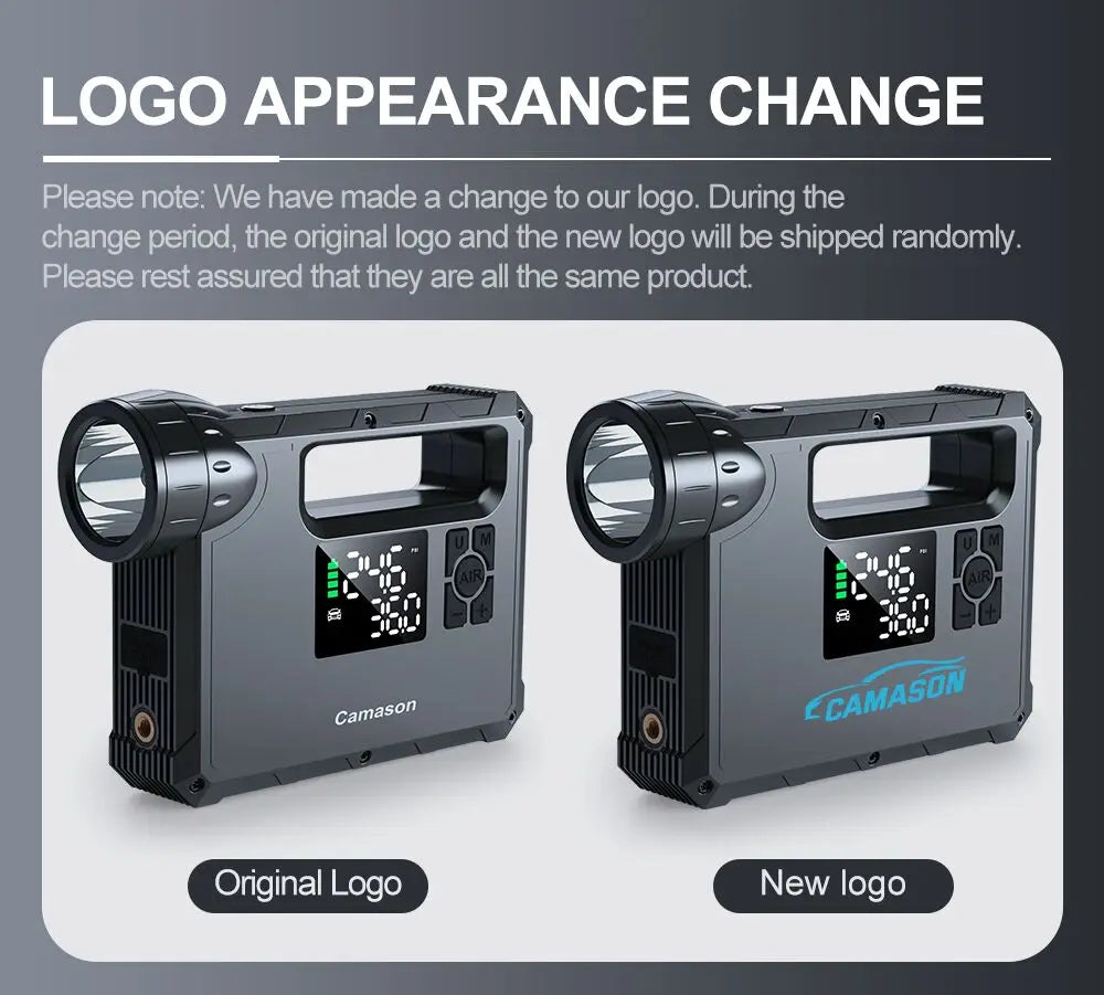 5 in 1 Car Jump Starter with air Compressor Portable Flashlight Starting Device Power Bank Battery Automotive Booster start - Shopifynow