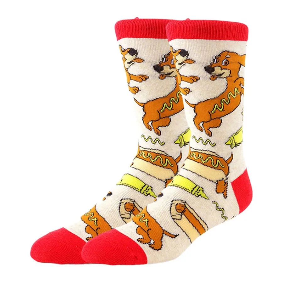 10/20/30Pairs random color happy socks men women crew socks novelty funny  street fashion animal  designer Shopifynow