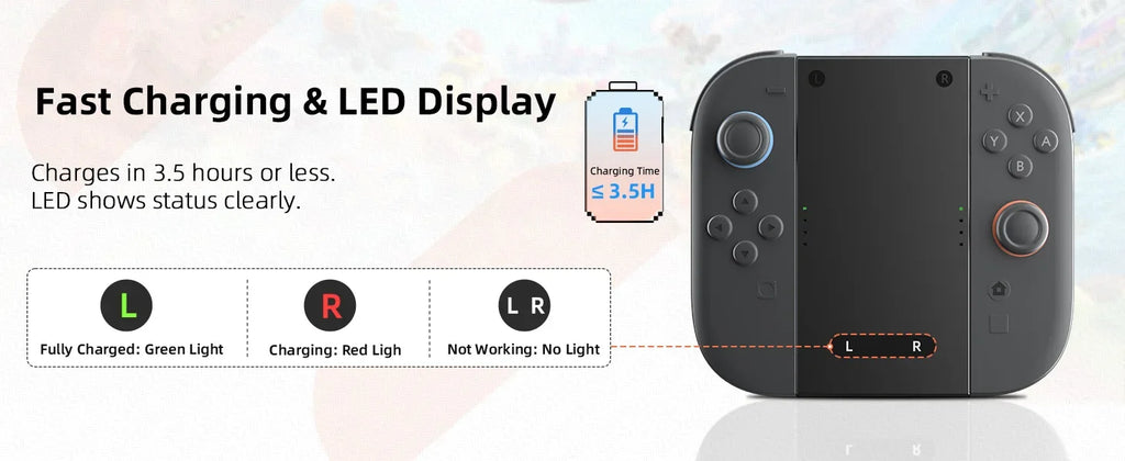 For Switch 2 Joycon Charging Grip - Left/Right Controller Bracket for NS2 Accessories Shopifynow