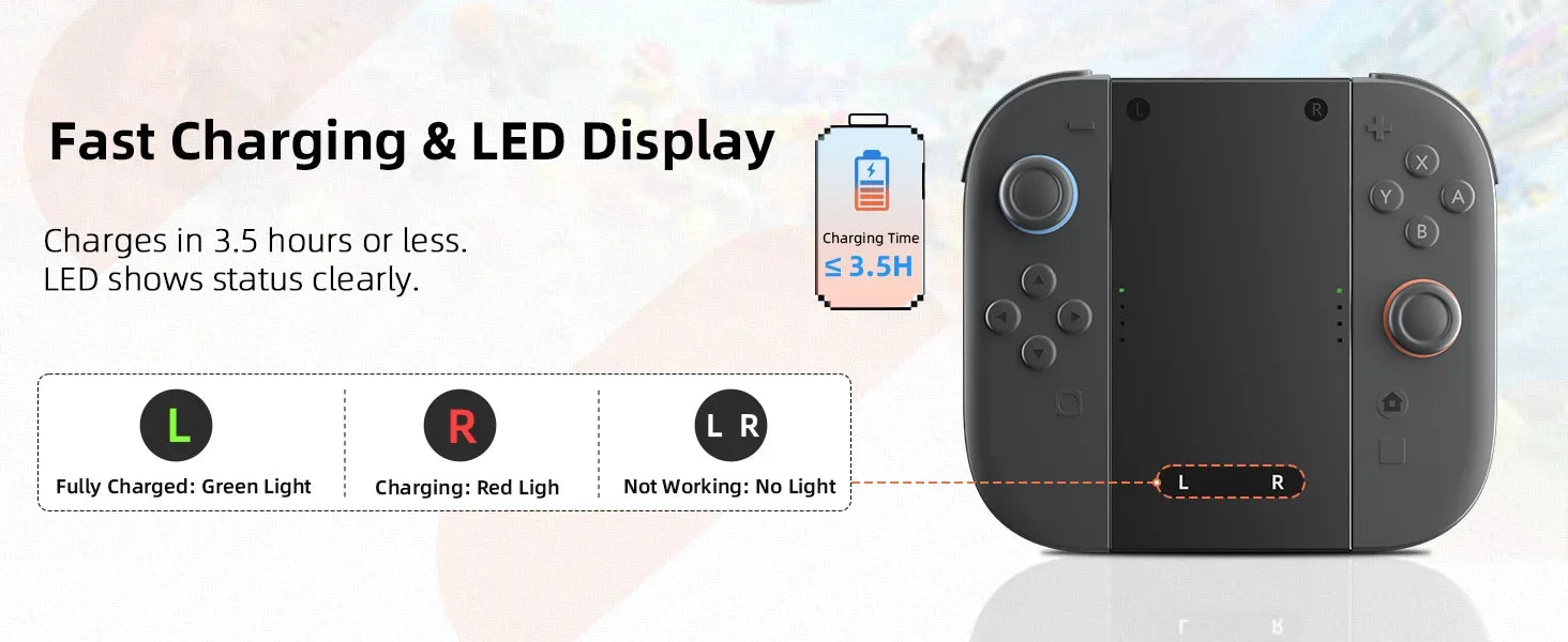 For Switch 2 Joycon Charging Grip - Left/Right Controller Bracket for NS2 Accessories Shopifynow