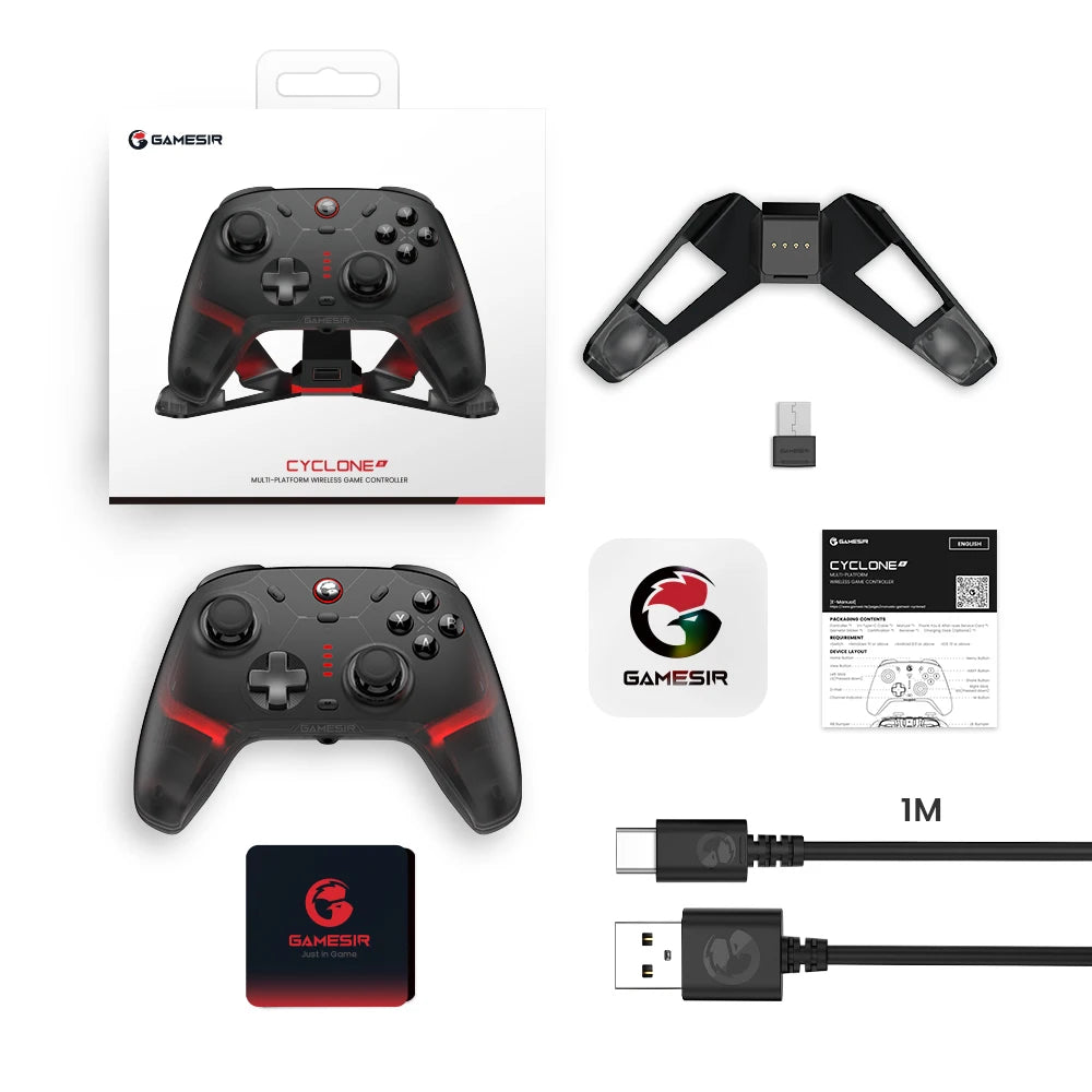 GameSir Cyclone 2 Wireless Pro Controller, Hall Effect Joysticks, Bluetooth Gamepad for Nintendo Switch, iPhone, Android & PC Shopifynow
