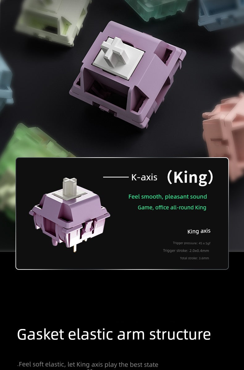 Ikbc Customized Mechanical Keyboard K75 Spectrum Three-Mode RGB Wired Wireless Bluetooth E-Sports Games Office Keyboard Shopifynow