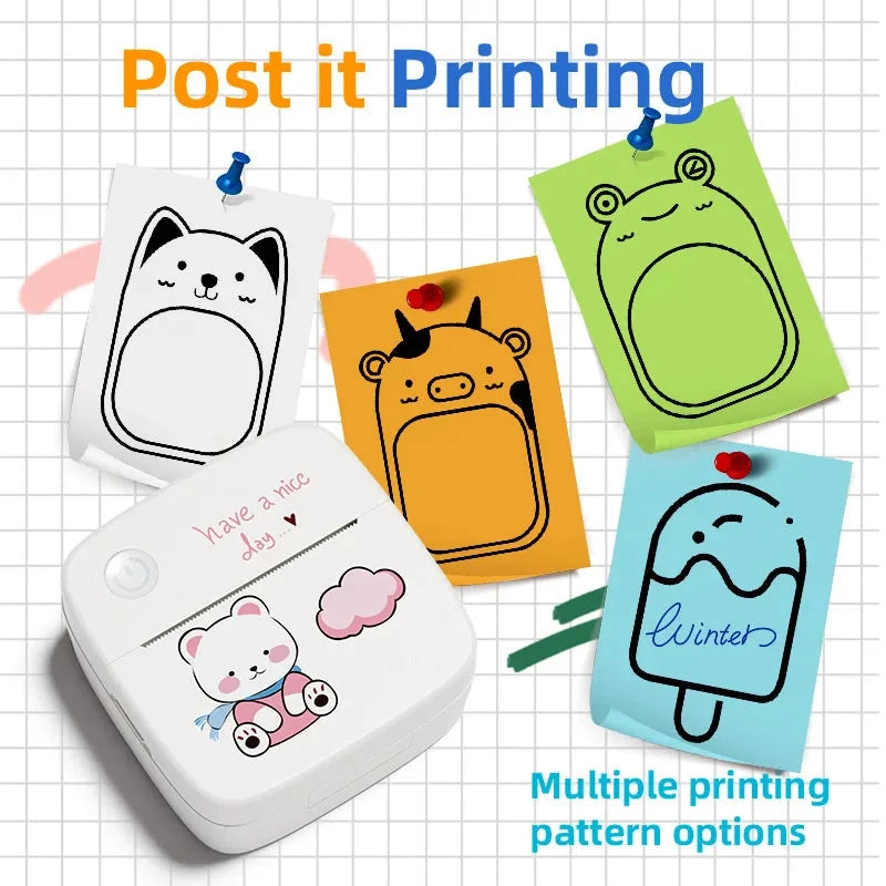 B2 Mini Printer Sticker Thermal Inkless Printer iOS Android Bluetooth Portable Printers Photo Printing Maker for iPhone Xiaomi Shopifynow