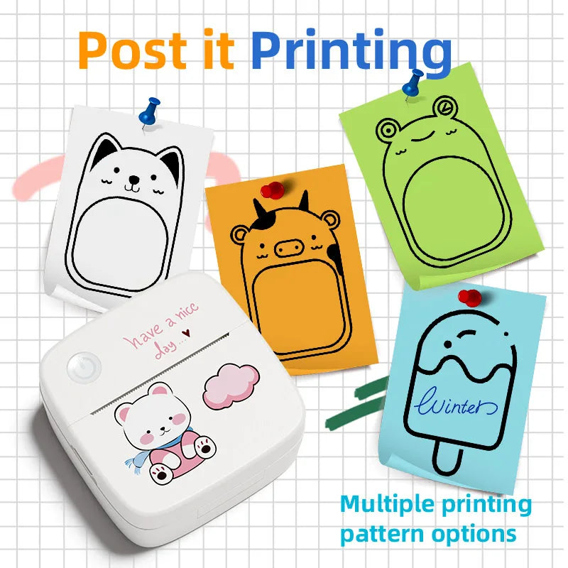 B2 Mini Printer Sticker Thermal Inkless Printer iOS Android Bluetooth Portable Printers Photo Printing Maker for iPhone Xiaomi Shopifynow