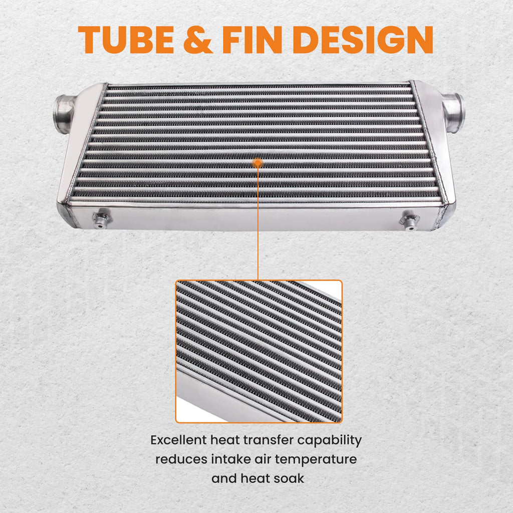 600x300x76 2.5" Intercooler Pipe ALLOY UNIVERSAL TURBO HARD PIPE 3" Thickness - Shopifynow