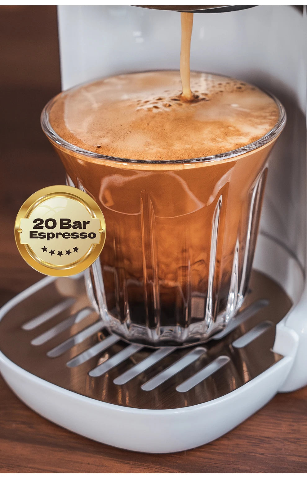 HiBREW Multiple Capsule Coffee Machine, Hot/Cold Dolce Gusto Milk Nespresso Capsule ESE Pod Ground Coffee Cafeteria 20Bar 5 in 1 - Shopifynow