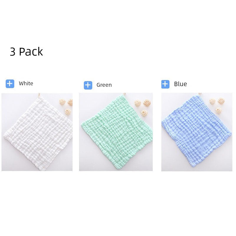 Baby Pure Cotton Gauze Towel Saliva Towel Baby Washing Face Small Square Towel Newborn Baby Child Dedicated Product Soft Bath Towel Shopifynow