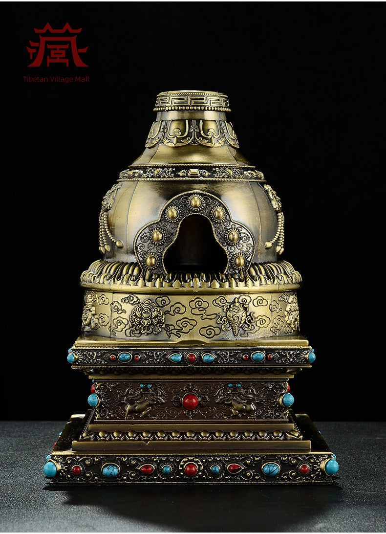 Eight Auspicious Symbols Incense Burner Food Feeding Stove Cone Incense Face Powder Medicine Aromatherapy Outdoor For Home Fire Stove Decoration Shopifynow