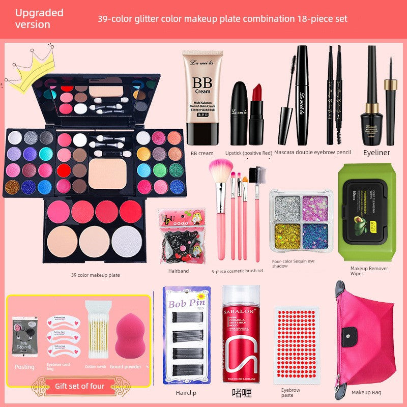 Genuine Goods Kids Student Stage Makeup Watch Show Eye Shadow Blush Powder One Makeup Palette Makeup Full Set Shopifynow