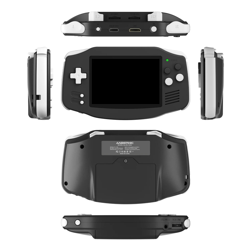 ANBERNIC RG34XX 64Bit Retro Handheld Game Player 3.4-inch IPS Screen HD-Support TV Portable Game Console 3500mAh streaming Gift - Shopifynow