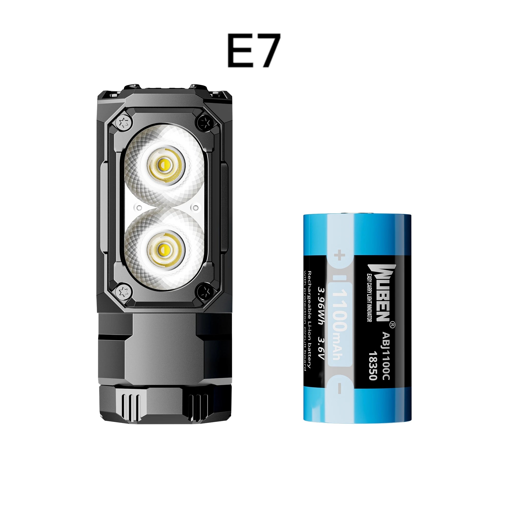 2024 WUBEN E7 1800 Lumen Rechargeable Mini Flashlight 6 Modes EDC Flashlight Torch Typ-C Rechargeable LED IPX8 Pocket Flashlight Shopifynow