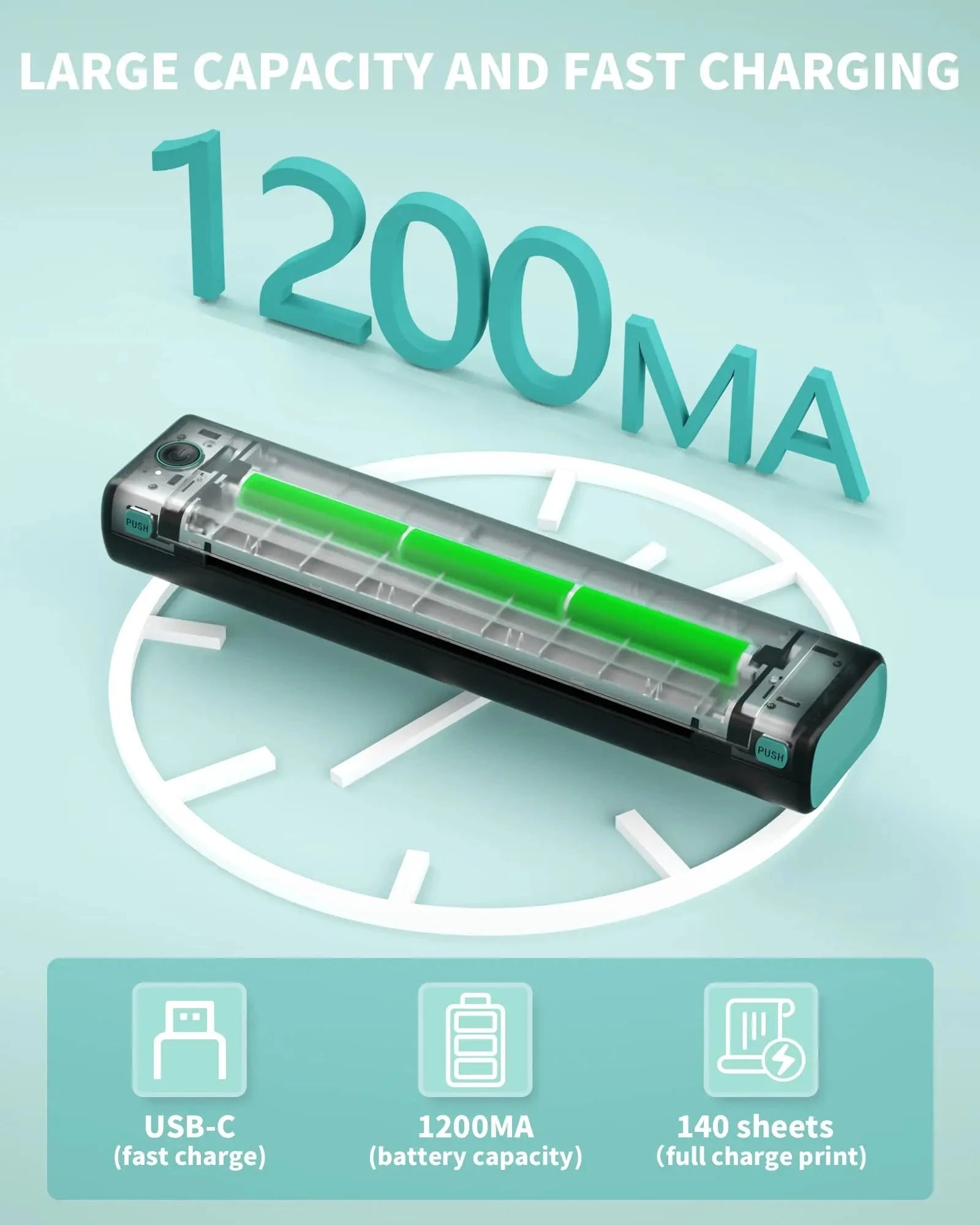 Phomemo M08F A4 Paper Printer Portable Thermal Printer Tattoo Printer Bluetooth Printer Compatible with Phone&Laptop for Office Shopifynow