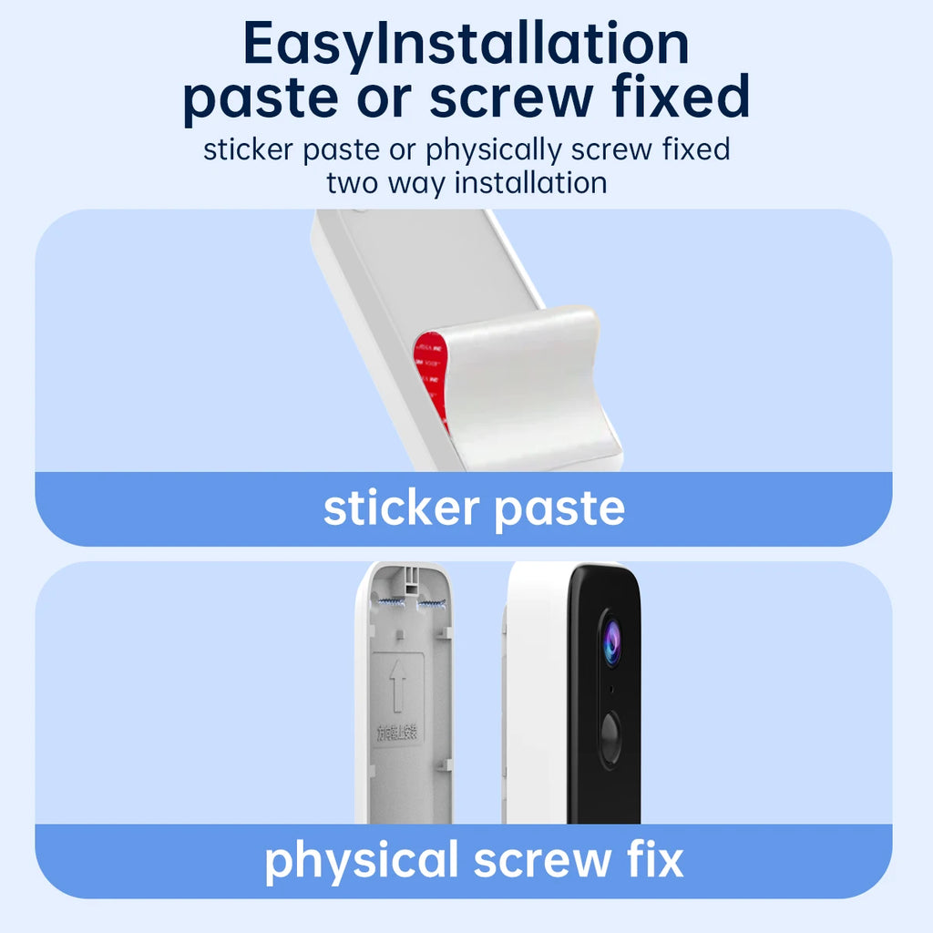 JOOAN 2K Intelligent WiFi Doorbell With Camera Smart Home WiFi Video Doorbell Outdoor Battery Powered Security Video Intercom