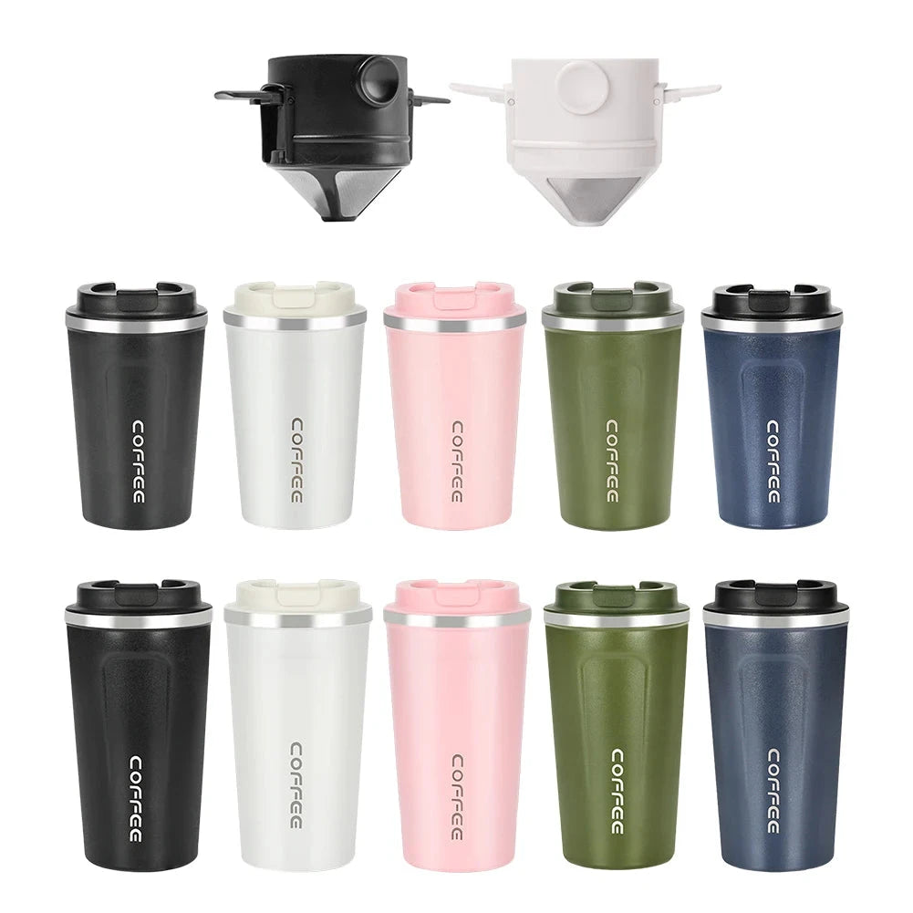 380ml/500ml Vacuum Drinking Glass 304 Stainless Steel Automobile Mugs Leakproof Thermal Tea Mugs Environmentally for Home Office Shopifynow