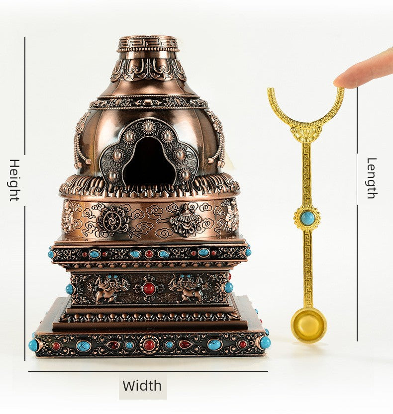 Eight Auspicious Symbols Incense Burner Food Feeding Stove Cone Incense Face Powder Medicine Aromatherapy Outdoor For Home Fire Stove Decoration Shopifynow