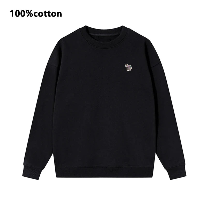 Spring Autumn High Quality O-Neck Sweatshirts Cotton Brand Embroidery logo Casual Hoodies Men Long Sleeve Women Tracksuit Tops Shopifynow