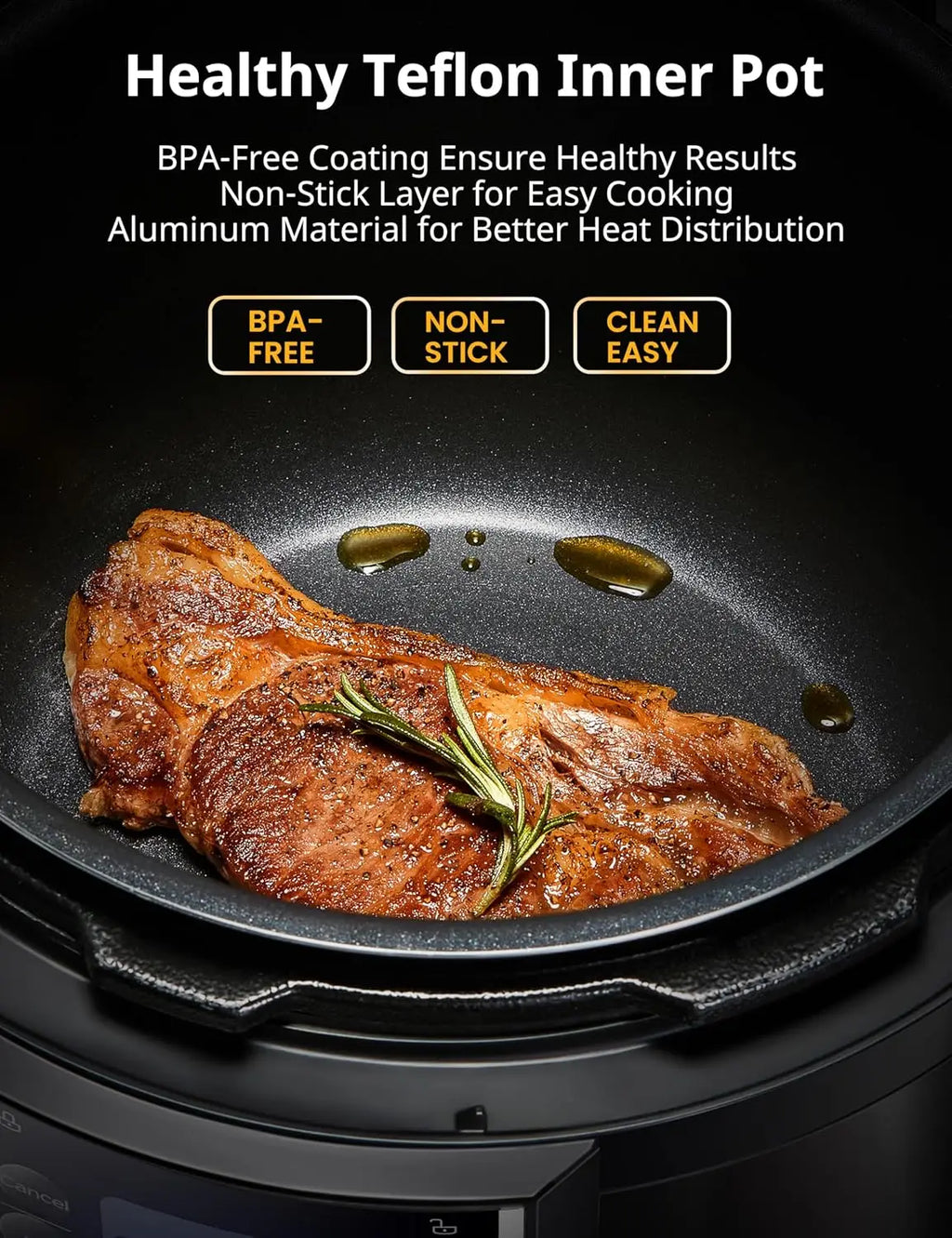 9-in-1 Electric Pressure Cooker, 14 Presets Instant Multi Cooker Olla de Presion Non-Stick Pot Yogurt Maker Rice Cooker Slow Coo Shopifynow