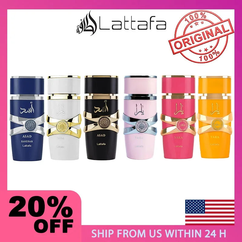 Lattafa Yara Perfume Women Eau De Parfum Original Arab Perfumes Lasting Fragrance Light Fragrance Long-lasting best gift Shopifynow