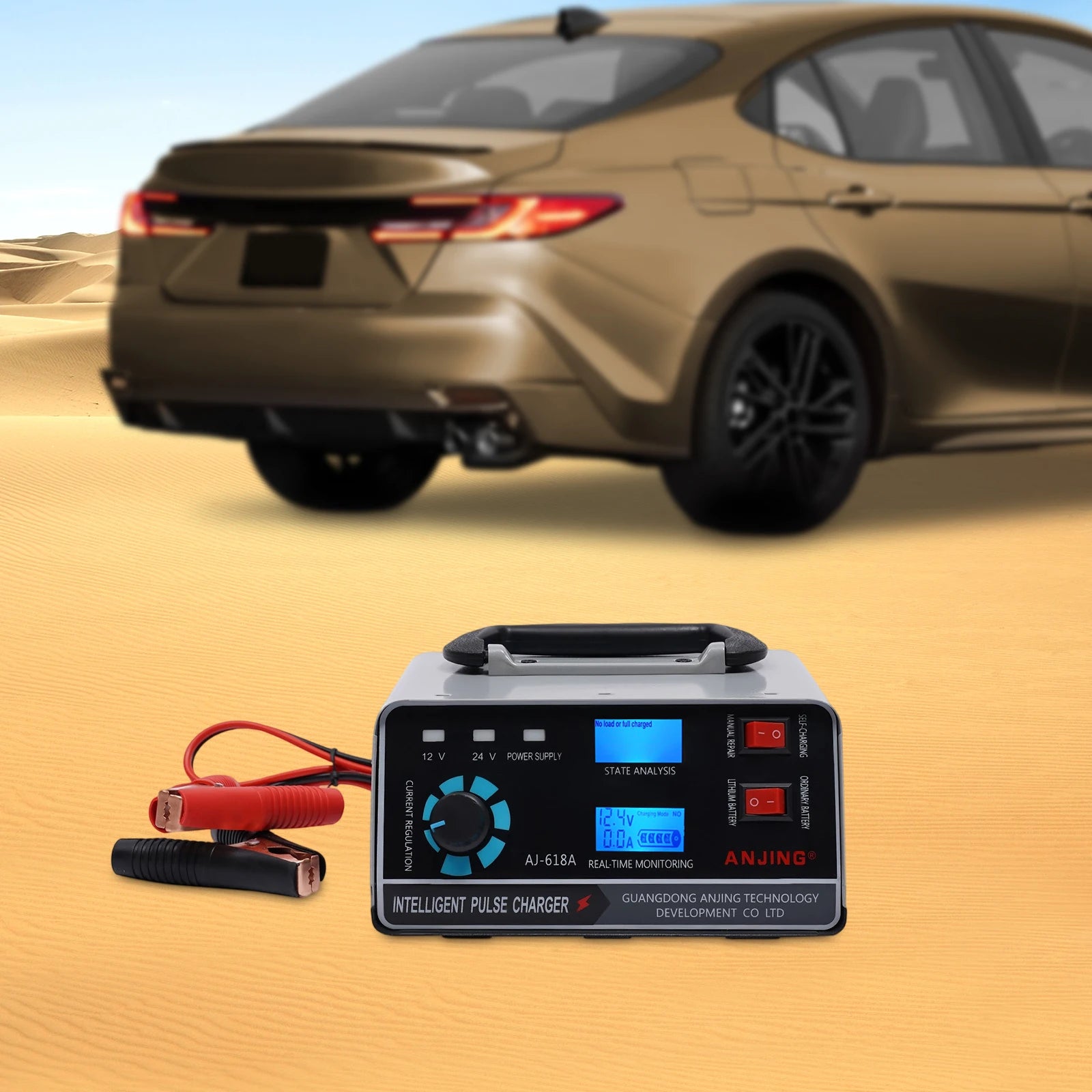 12V/24V Smart Car Battery Charger Automatic Pulse Repair Trickle 400W Heavy Duty Shopifynow