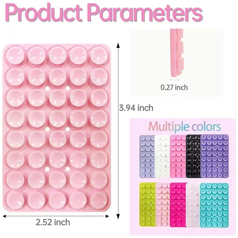 Silicone Suction Cup Phone Case Mount Double Sided Hands-Free Strong Grip Holder for Selfies and Videos for iPhone Android Shopifynow