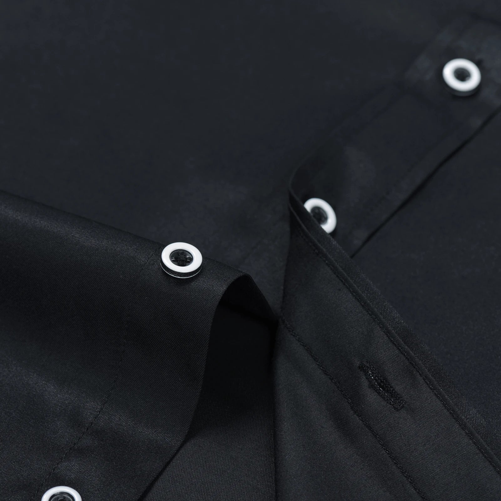 Men's Banded Collar Dress Shirts with Pocket Long Sleeve Mandarin Collar Versatile Shirt Solid Shirt For Business Activities Shopifynow