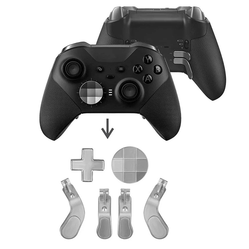 6Pcs for XBOX ONE ELITE 2 Gen Keycap Game Controller Trigger Button Thumb Grip Joypad Gamepad Replacement Set Accessories Shopifynow