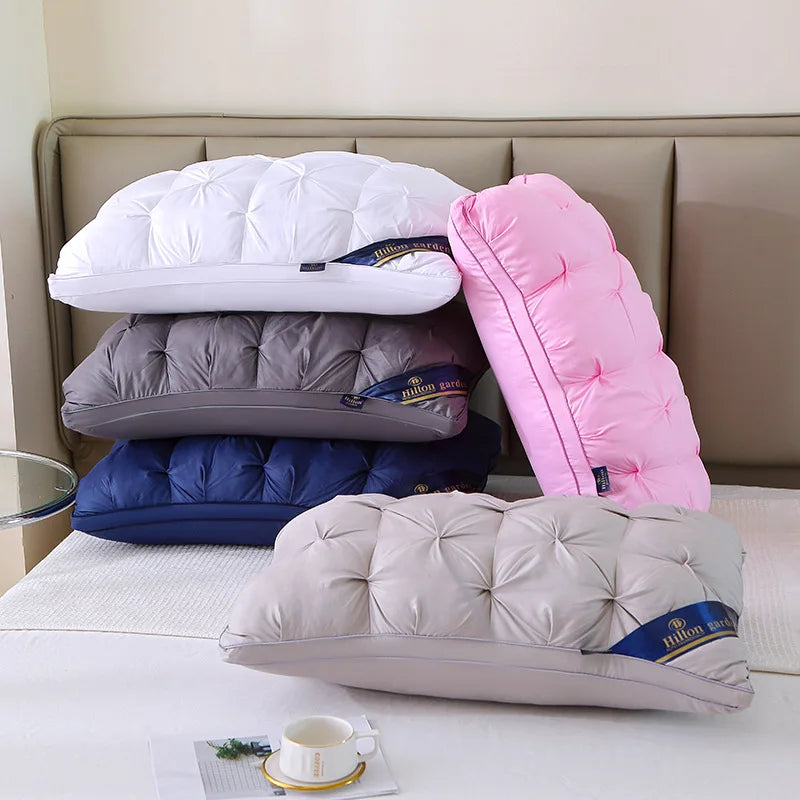2-Piece Sleep Pillow Set, Soft Supportive Bed Pillows, Suitable for Back, Stomach, or Side Sleeping Luxury Hotel Pillows Shopifynow