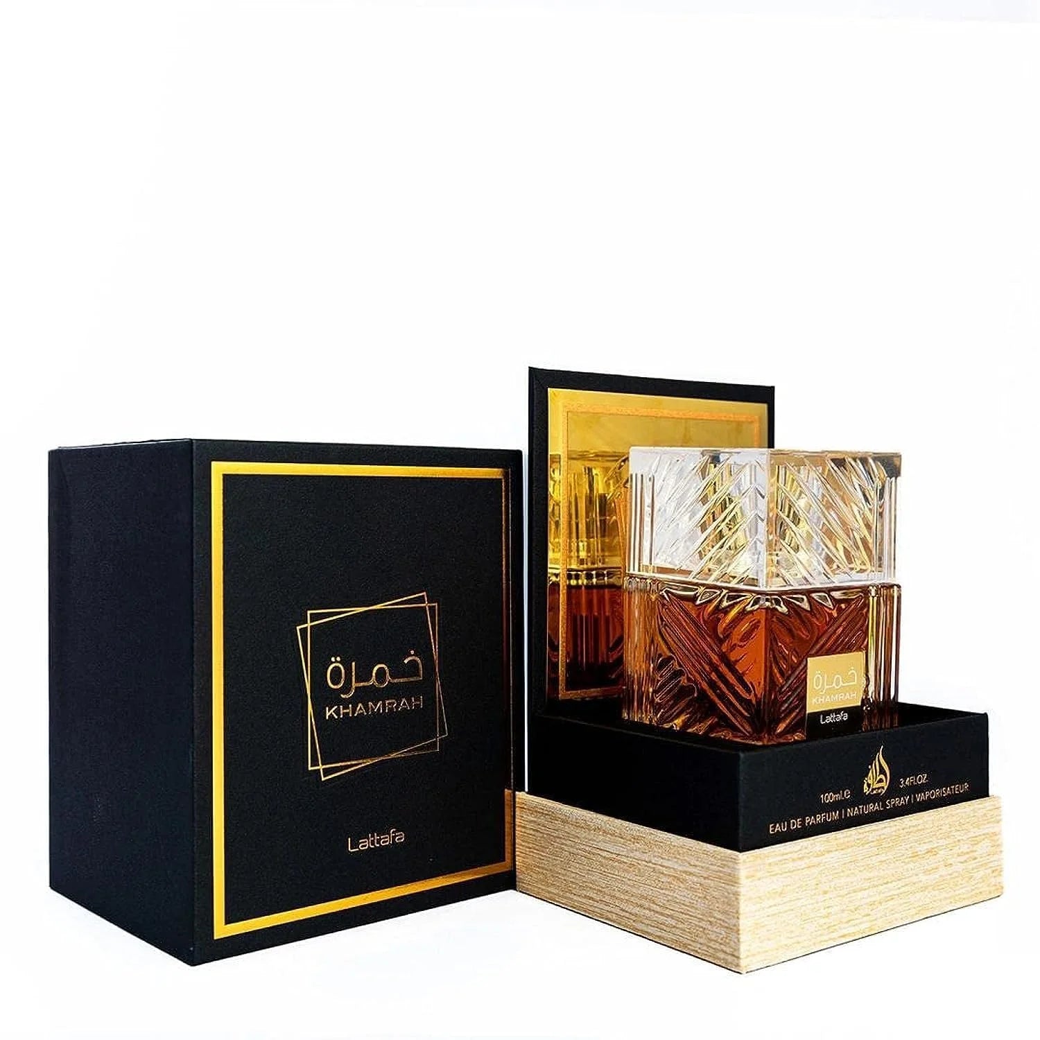 Lattafa Khamrah - Vanilla, Warm Spicy, Amber, Cinnamon - Eau de Parfum Long-Lasting Fragrance for Unisex, 3.40 Ounce / 100 ml Shopifynow