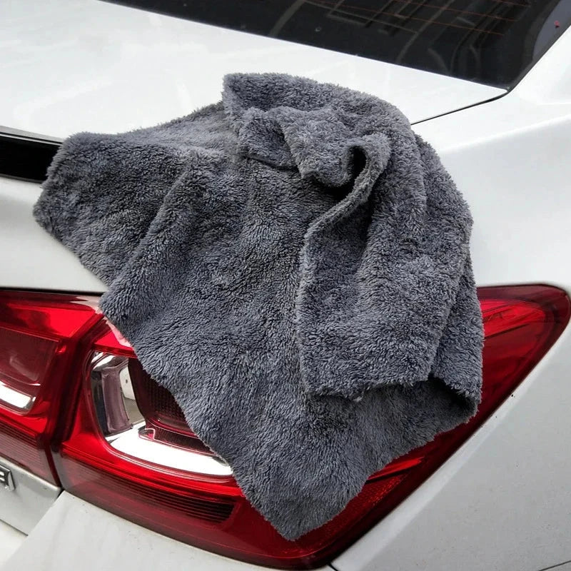 3/5/10pcs Car Wash Microfiber Towel Cleaning Drying Car Polishing Cloth Soft Edgeless Car Detailing Waxing Towel 40X40CM 350GSM Shopifynow