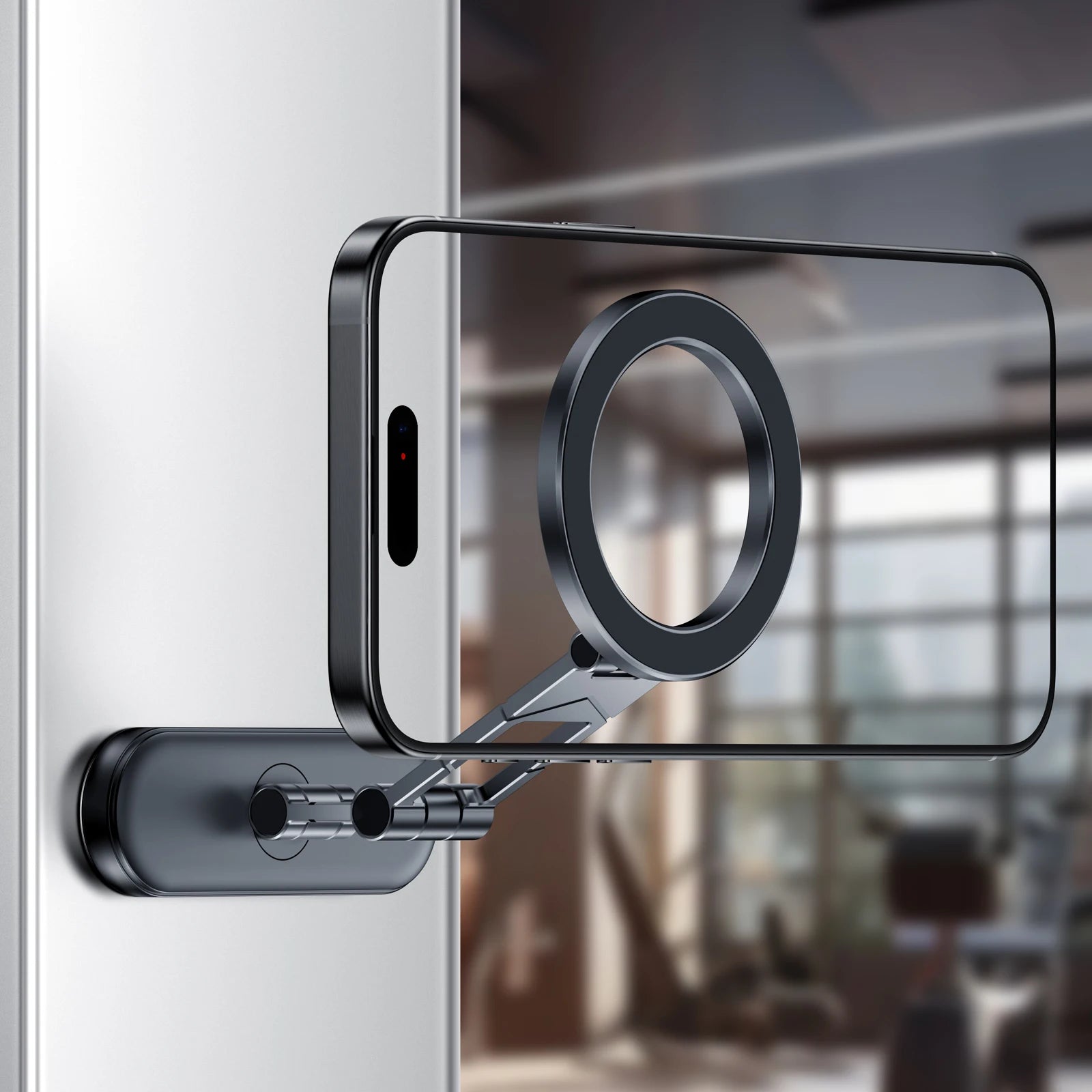 Dual Side Magnetic Car Phone Holder for Magsafe Car Dashboard Mount 360° Rotation Phone Holder for iPhone 17 16 15 Android