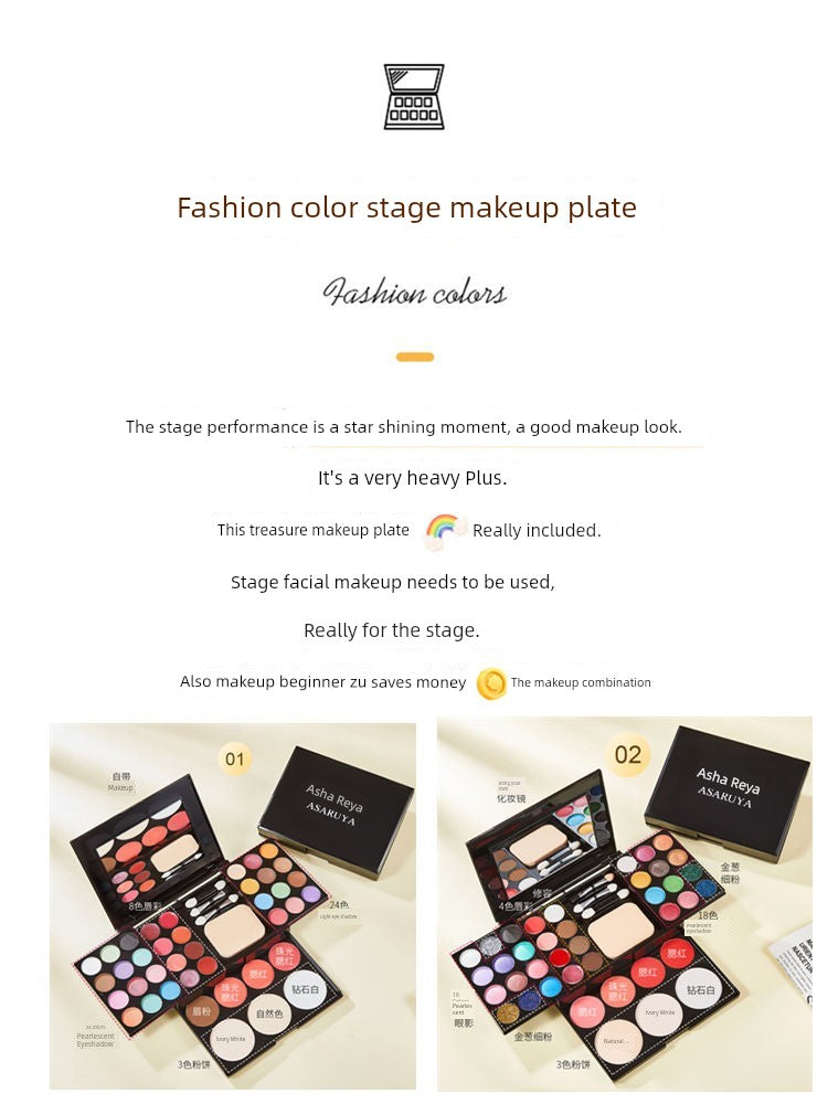 39 Colors Cosmetic Powder Box Makeup Set Complete Set Non-Toxic Stage Performance Eye Shadow Plate Kids 61 Blush Shopifynow