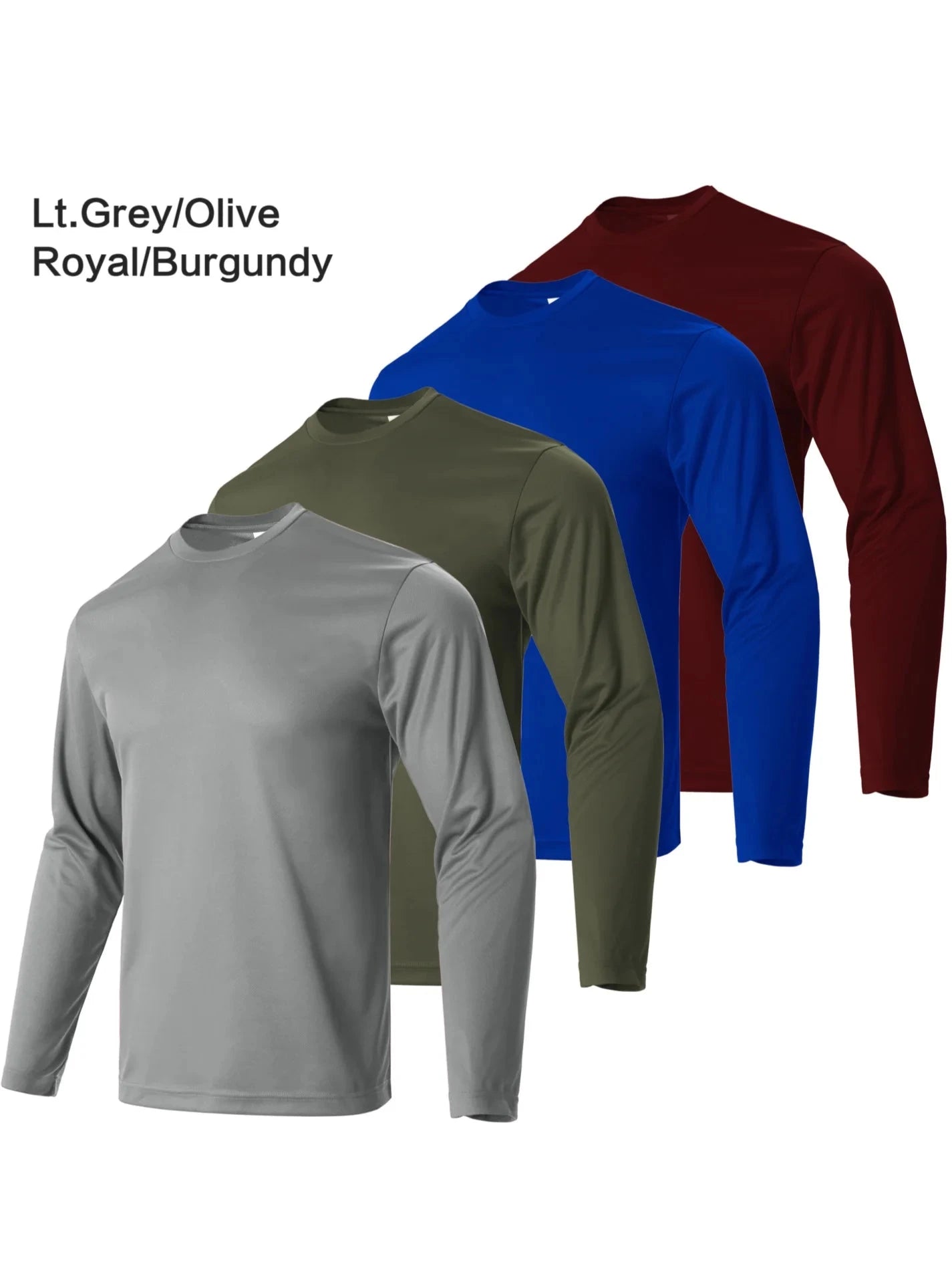 4-piece men's quick drying sports and fitness T-shirt long sleeved sports and running T-shirt Shopifynow