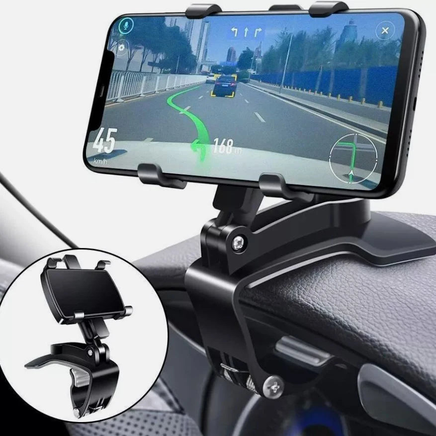 1PCS Quality Universal Car Phone Holder Portable 360° Degree Rotatable Multi-function Car Smartphone Mobile Phone Holder Clip Shopifynow