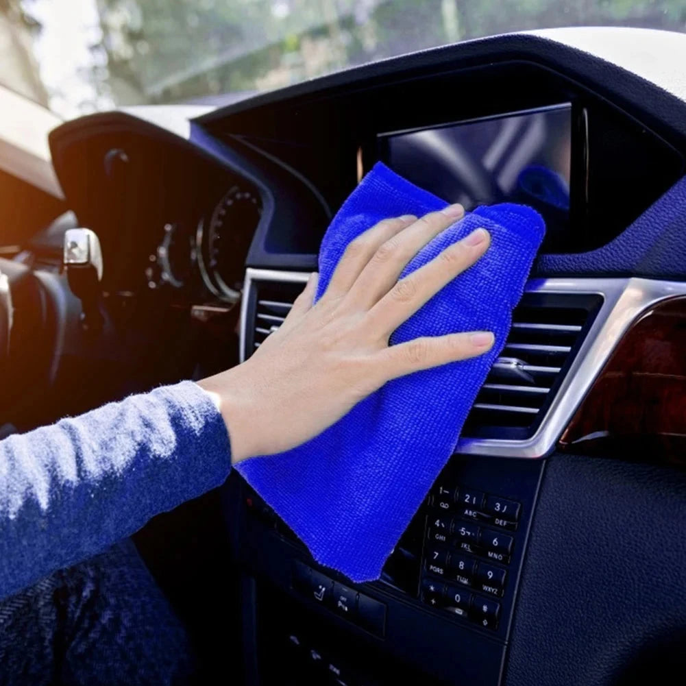 25Pcs Car Cleaning Cloths Thickened Microfiber Fiber Towel Car Cleaning Towel for Auto Valeting Waxing for Detailing Polishing Shopifynow