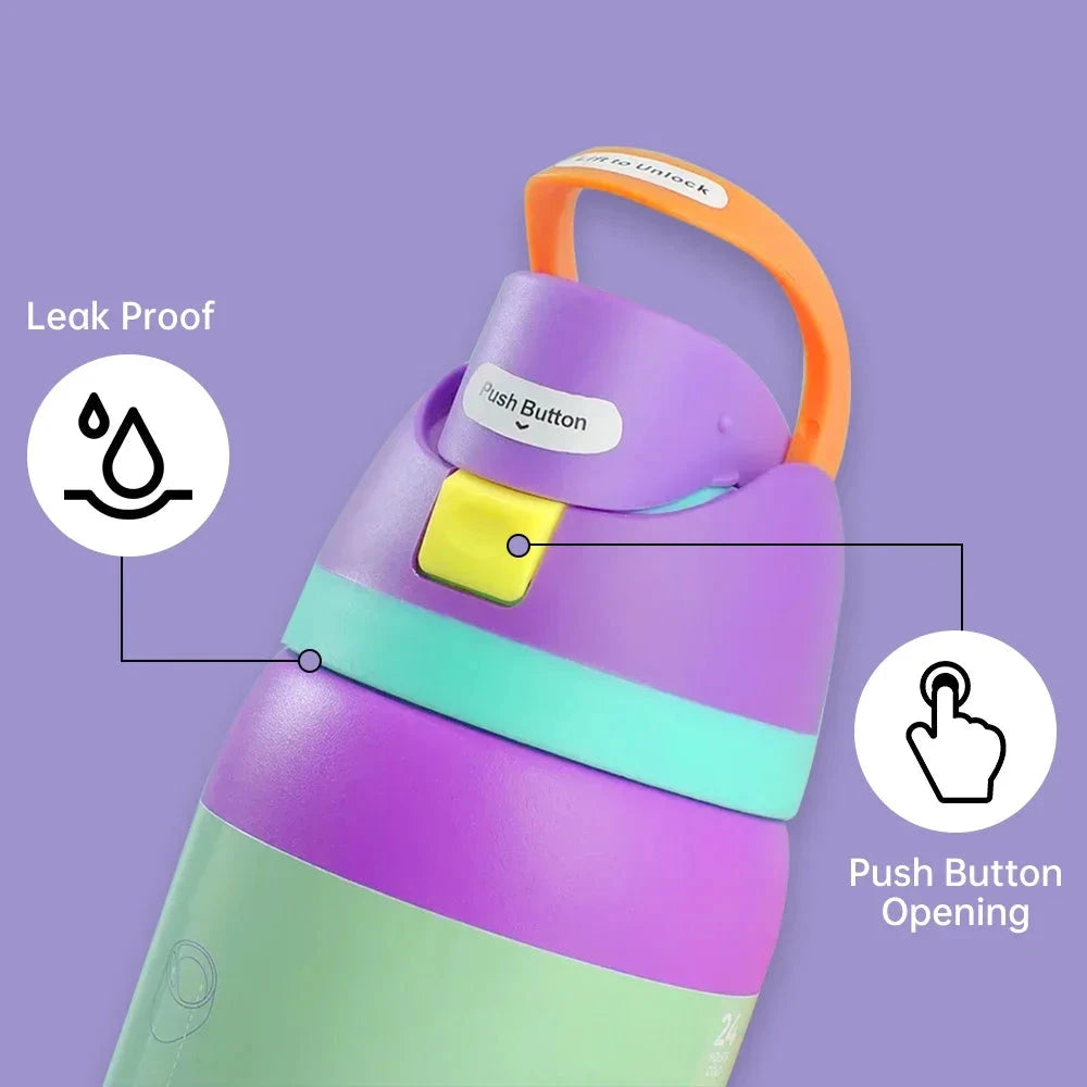 32OZ Vacuum Insulated Water Bottle with Straw Stainless Steel Water Bottle for Outdoor Sports Camping Hiking Thermal Cup Shopifynow