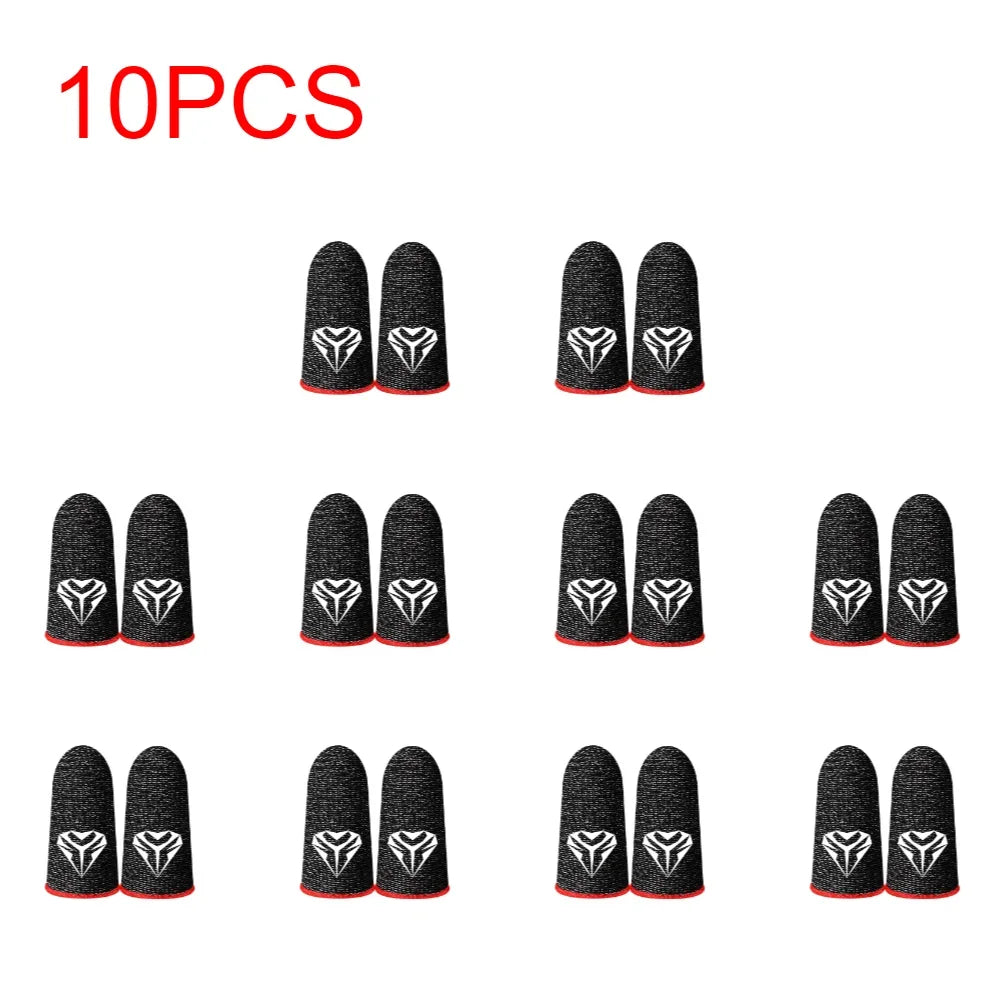 5/10Pairs Gaming Finger Sleeve Anti-slip Fingertip Cover Breathable Sweatproof Fingertips Thumb Gloves For PUBG Mobile Game Shopifynow