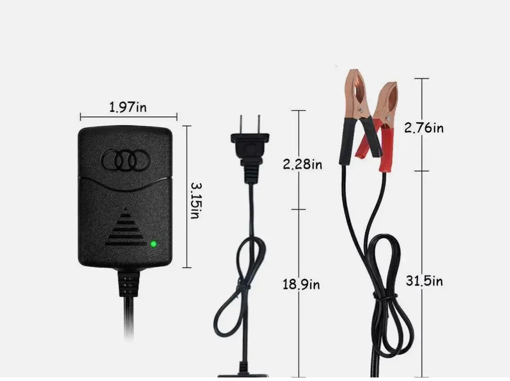 1A Lead-Acid With Indicator Light 14.4 Volt Dual Wire Alligator Clip Camping Auto Charging Socket Smart 12V Car Battery Charger Shopifynow