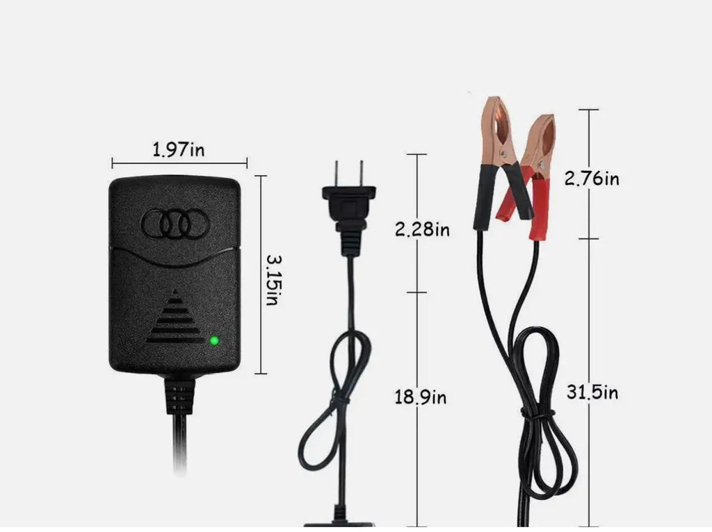 1A Lead-Acid With Indicator Light 14.4 Volt Dual Wire Alligator Clip Camping Auto Charging Socket Smart 12V Car Battery Charger Shopifynow