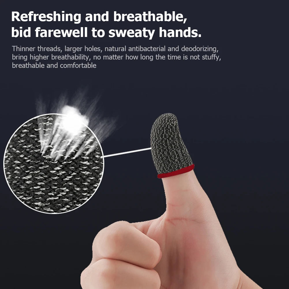 5/10Pairs Gaming Finger Sleeve Anti-slip Fingertip Cover Breathable Sweatproof Fingertips Thumb Gloves For PUBG Mobile Game Shopifynow