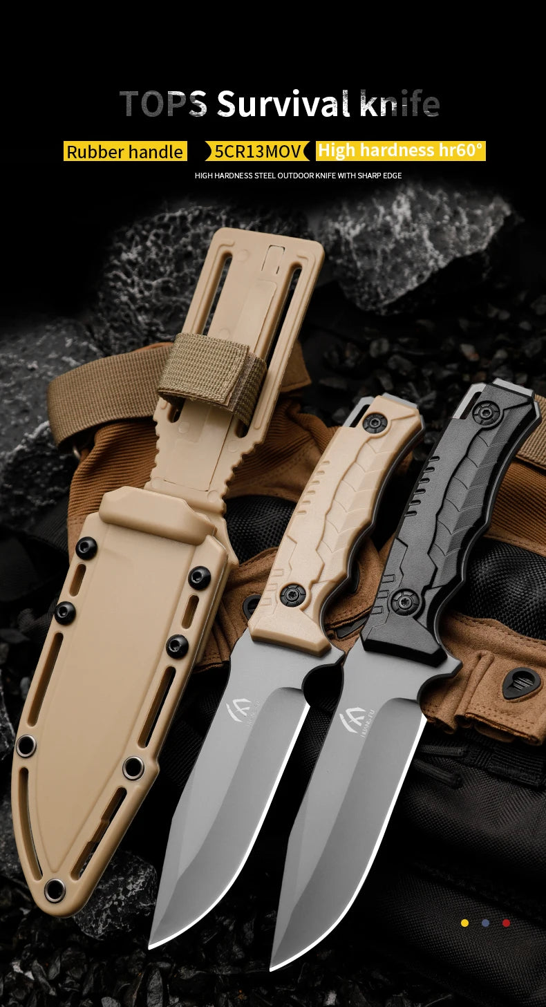 HUANGFU High quality fixed blades, outdoor straight knives, wilderness survival knives, men's knives, tactical knives Shopifynow