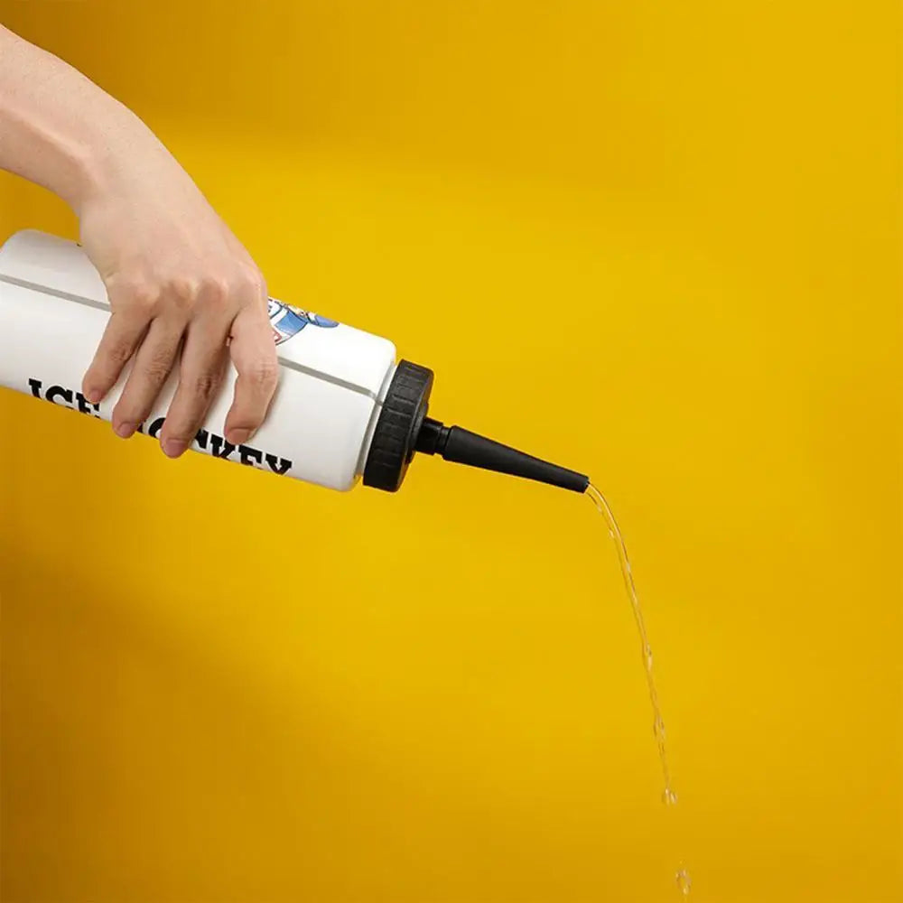 1L Ice Hockey Water Bottle With Straw Leak-Proof Large Capacity Ice Hockey Water Bottle Football Bottles Sports Gear