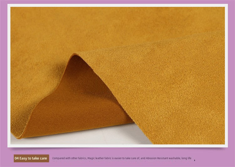 Ginger Air Layer Suede Fabric Pure Color Trench Coat Dress Suede Fabric Sofa Cover Special Fabric Shopifynow