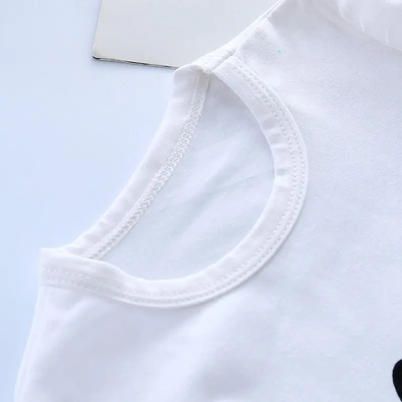 Boys' autumn letter baseball single-breasted jacket+round neck printed cotton long sleeve+striped sweatpants 3Pcs suit Shopifynow