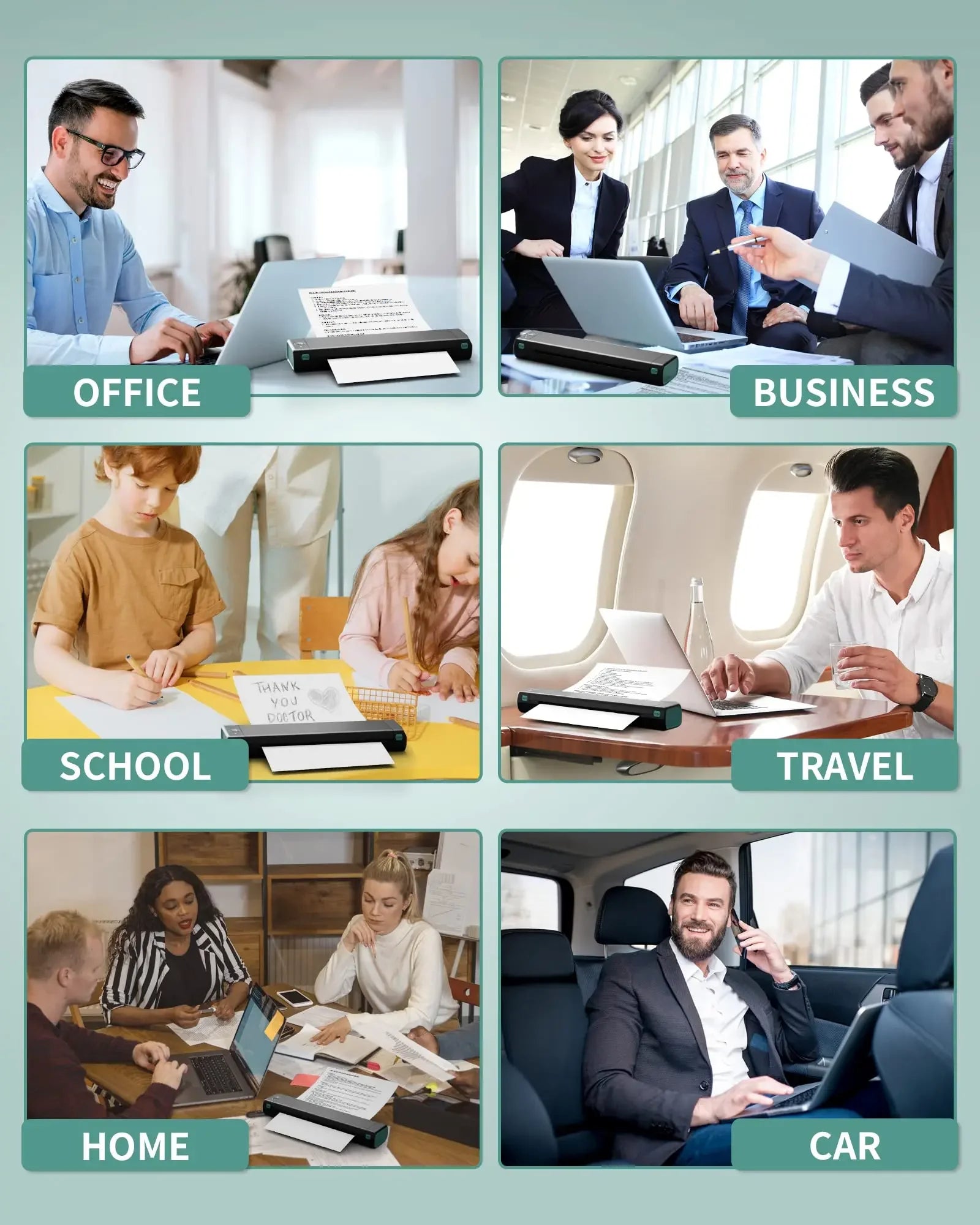 Phomemo M08F A4 Paper Printer Portable Thermal Printer Tattoo Printer Bluetooth Printer Compatible with Phone&Laptop for Office Shopifynow