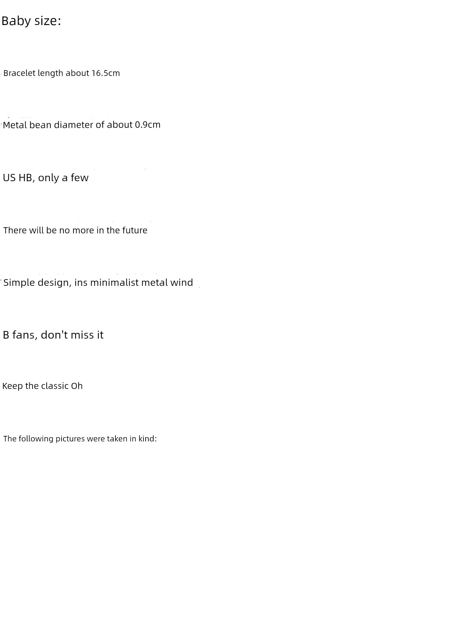 INS Minimalist Fancy Gold Lucky Beads Bracelet Female European and American Street Shot Fashion Elegant HB Original Design Bracelet Shopifynow