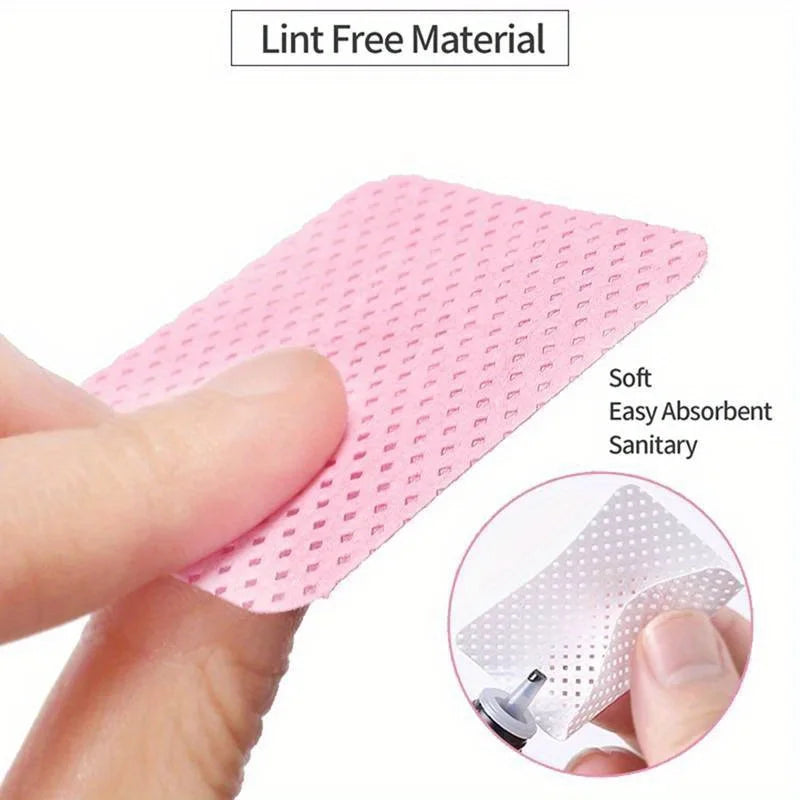 20/600pcs Lint-Free Nail Wipes Gel Cleansing Tissues Aluminum-Free Nail Polish Remover Pads for NaiArt Beauty Cleaning Care Tool - Shopifynow
