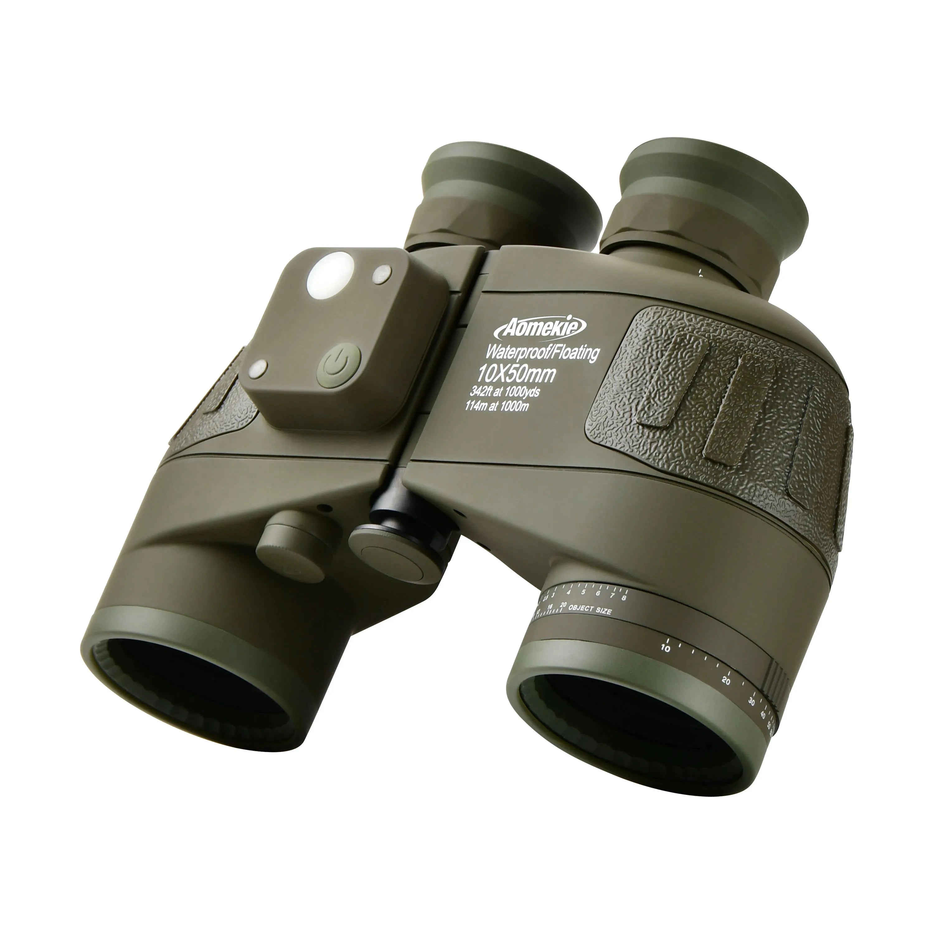 10X50 HD Marine Binoculars with Rangefinder Compass BAK4 Prism 50mm FMC Lens Waterproof for Outdoor Hunting Boating Camping Shopifynow
