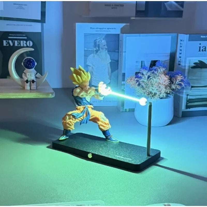 Dragon Ball Super Saiyan Son Goku Chaozu Figure Dynamic Wave Kamehameha Wave Night Light Decoration Ornament Toys Gift Shopifynow