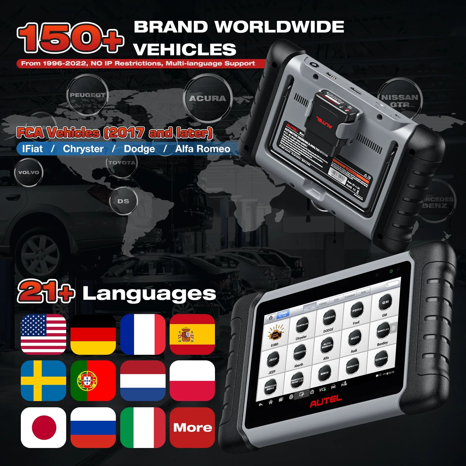 Autel MaxiCOM MK808BT PRO OBD2 Scanner Car Bi-directional Diagnostic Tool OBD2 Code Reader All System Diagnostic PK MK808KBT - Shopifynow