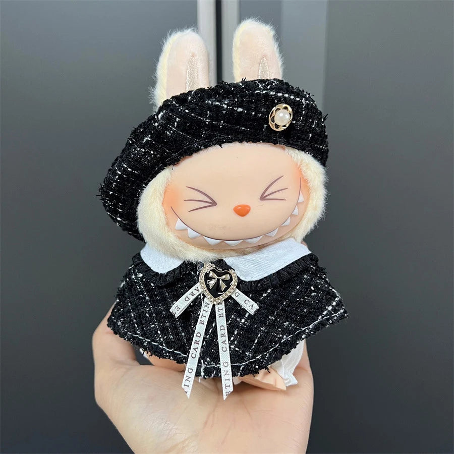 17cm Labubu Doll's Clothes Cute Fashion V1V2 Idol Clothing DIY Kids Gift Labubu Dress Cloak Gift Clothes Hair accessories Ropa - Shopifynow